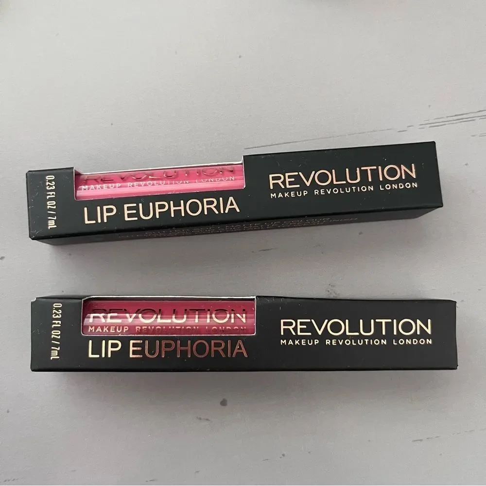 Revolution Lip Euphoria Butter Soft Matte Lip Color Set Fate and Aura